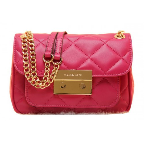 Michael Kors Pochette en cuir d'origine MK0819 Rose