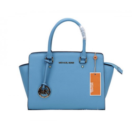 Michael Kors Selma Sac Original Cuir MK1867 Bleu Clair