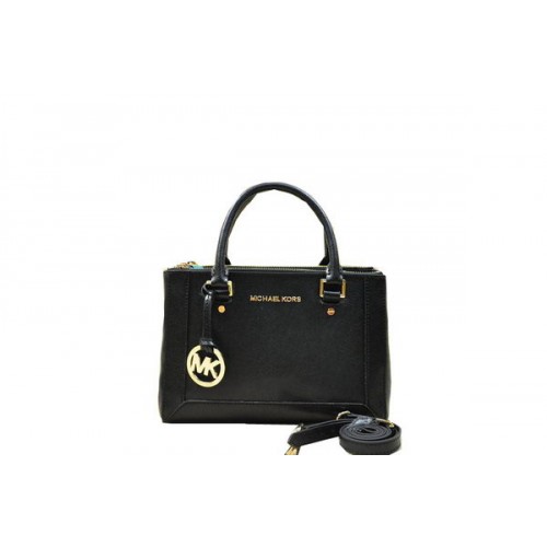Michael Kors Selma Original Sac fourre-tout en cuir Saffiano MK1993 Noir