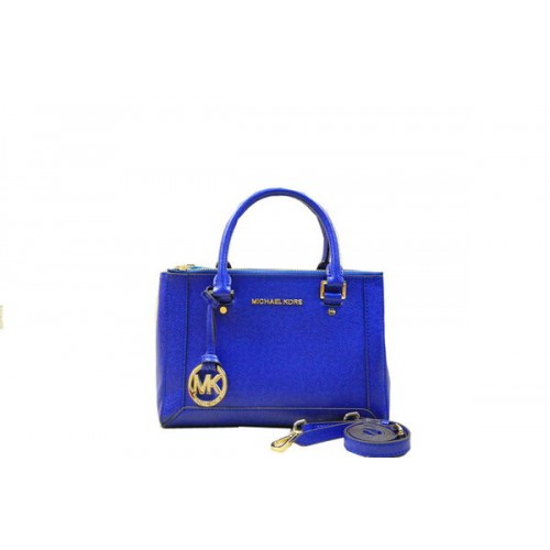 Michael Kors Selma Original Sac fourre-tout en cuir Saffiano MK1993 Royal