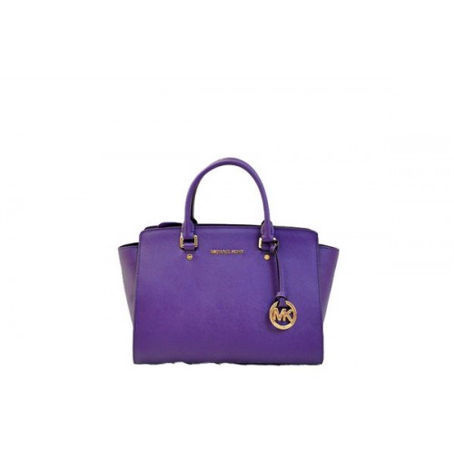 Michael Kors Selma Top-Zip Cartable 1900 Violet