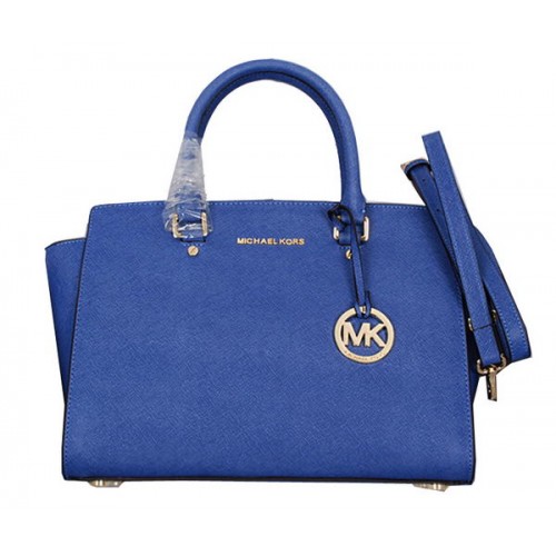 Michael Kors Selma Top-Zip Satchel Bag 8700 RoyalBlue