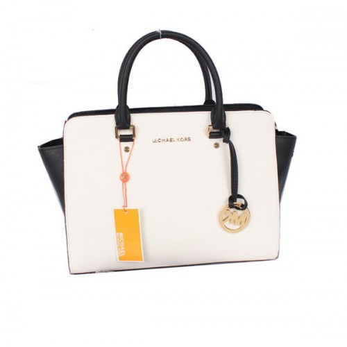 Michael Kors Selma Top-Zip Cartable MK115 Noir&Blanc