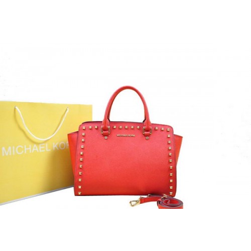 Michael Kors Selma Top-Zip Cartable MK1990 Rouge