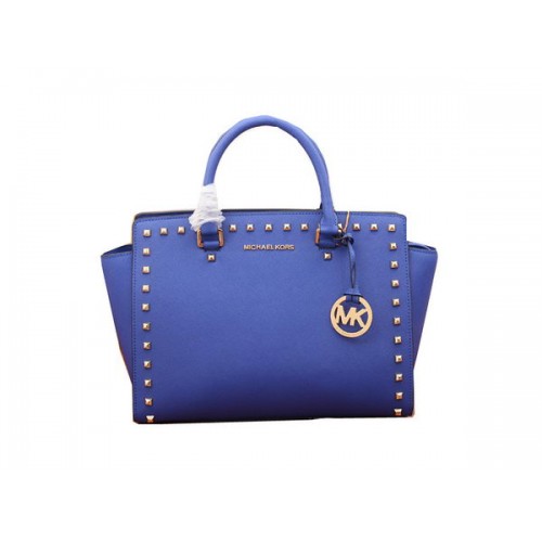 Michael Kors Selma Top-Zip Cartable MK8002 Bleu