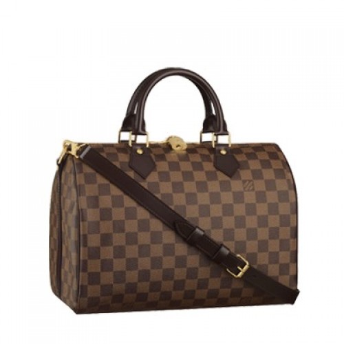 Louis Vuitton Damier Ebene Toile Speedy 30 Avec Bandoulière N41183