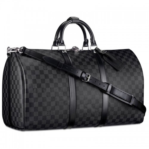 Louis Vuitton Damier Graphite Toile Keepall 55 Sangle N41413