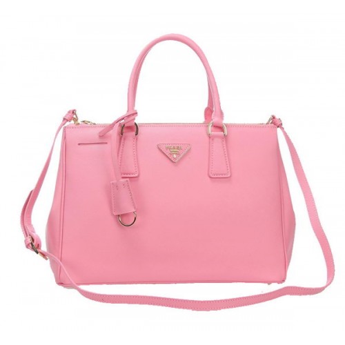 Prada BN2274 Sac fourre-tout en cuir de veau Saffiano rose