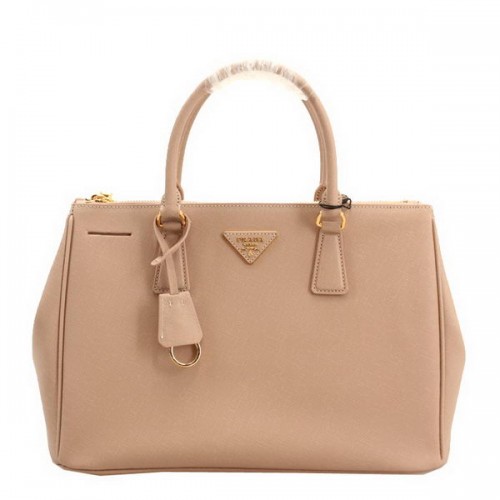 Prada BN2274 Sac cabas 33CM en cuir Saffiano Abricot