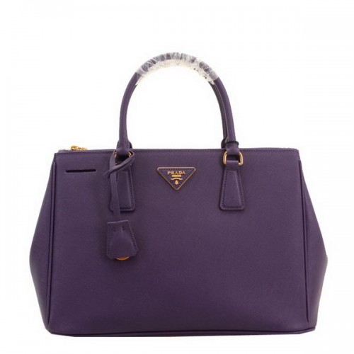 Prada BN2274 Sac fourre-tout en cuir Saffiano 33CM Violet