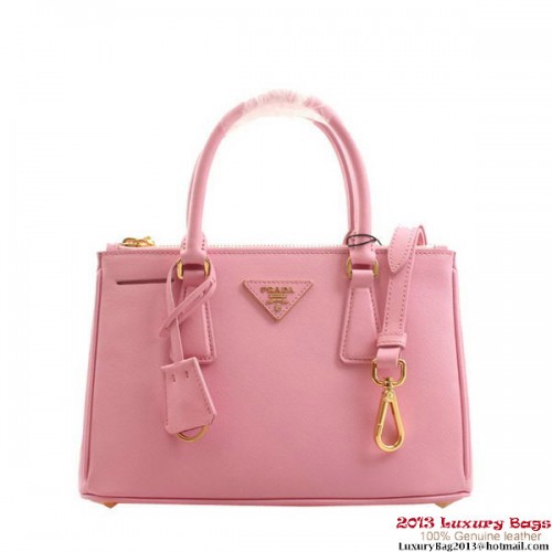 Prada BN2316 Petit sac en cuir de veau Saffiano rose