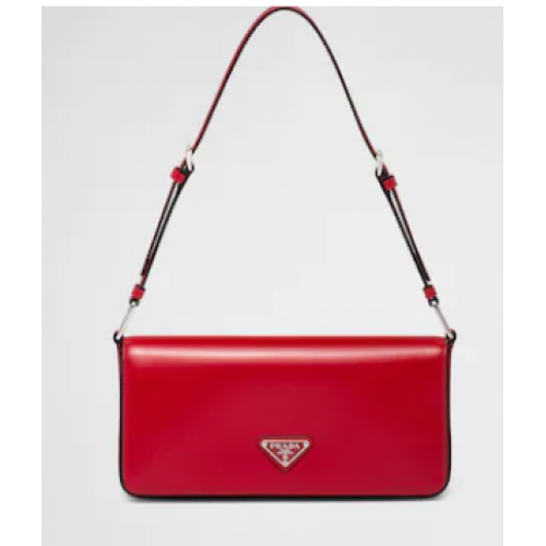 Prada Sac Femme en cuir brossé 1BD323 rouge