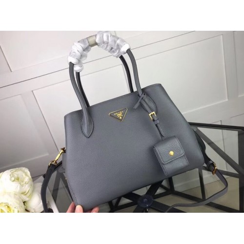 Prada Sac en cuir de veau 1127 gris