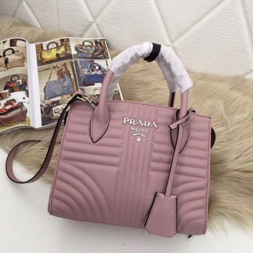 Prada Sac en cuir de veau 1BA045 rose