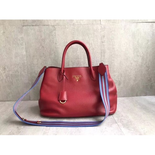 Prada Sac en cuir de veau BN1579 rouge