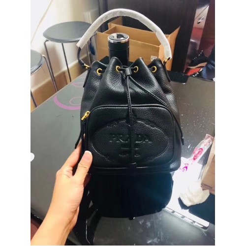 Prada Sac en cuir de veau N1864 noir