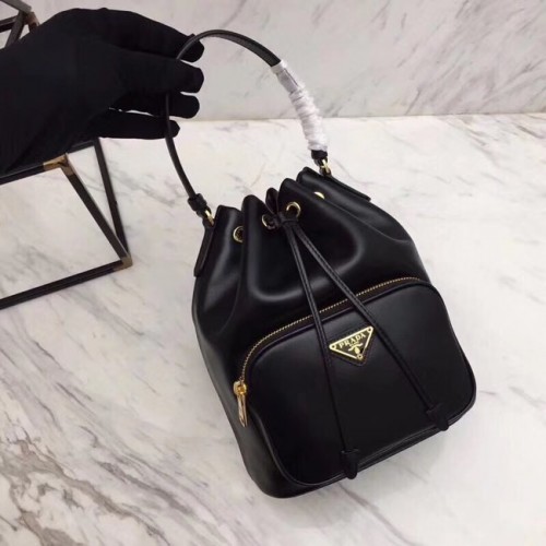 Prada Sac en cuir de veau N1865 noir