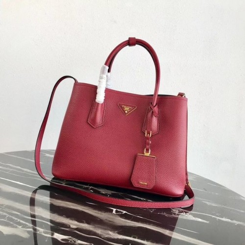 Sac en peau de cerf Prada 1BG008 rouge