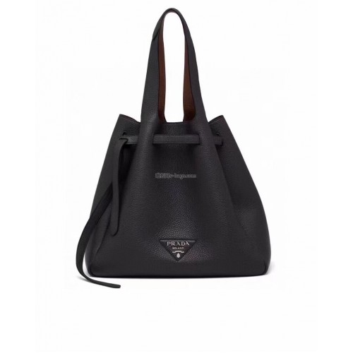Prada peau de cerf sac sac à bandoulière 1BG339 noir