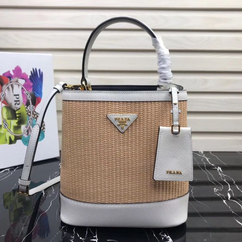 Sac Prada Double Medium 1BA210 Blanc
