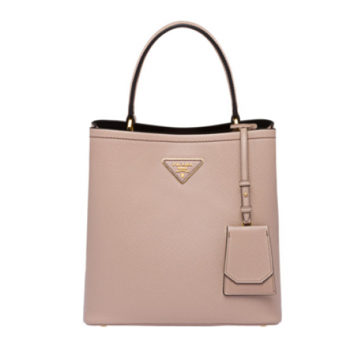 Prada Sac en cuir Double Saffiano 1BA212 rose