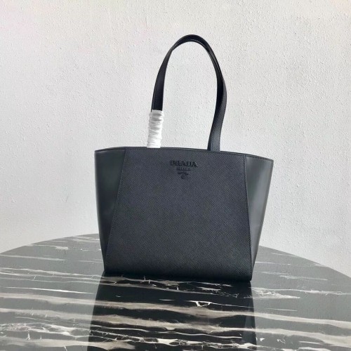 Prada Emblème Saffiano sac en cuir 1BG288 noir
