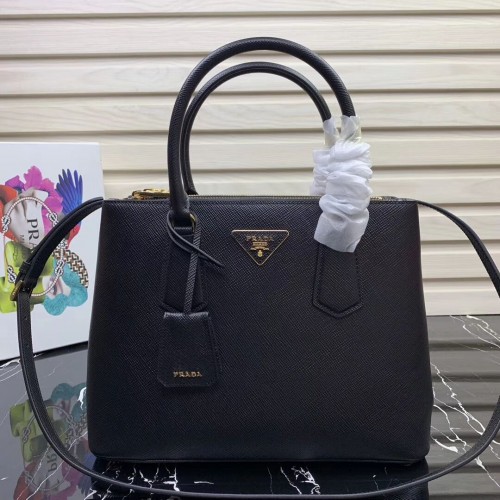 Prada Galleria Sac en cuir Saffiano 1BA232 Noir