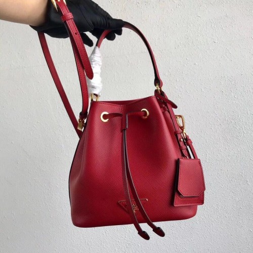 Prada Galleria Sac En Cuir Saffiano 1BE032 Rouge