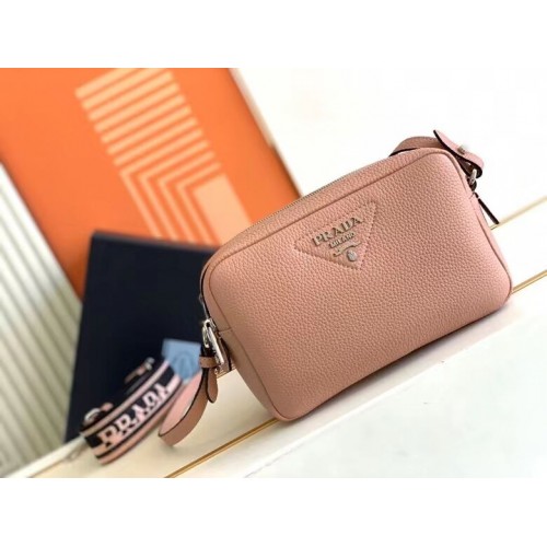 Prada Sac en cuir avec bandoulière 1DB820 rose