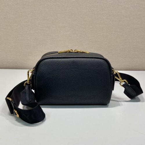 Prada Sac en cuir avec bandoulière 1DH781 noir
