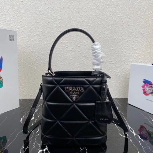 Prada Cuir Nappa Prada Spectrum Tote 1BG319 noir