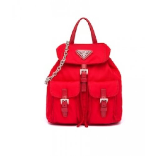 Prada Nylon mini sac à dos 1BH029 rouge