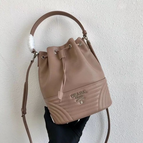 Prada Original Sac Seau En Cuir De Veau 1BH038 Nude