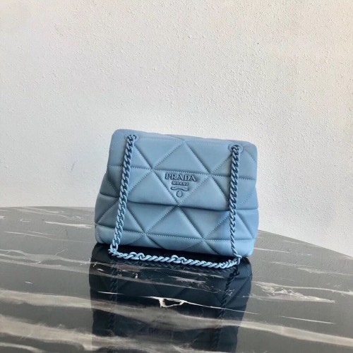 Petit sac à bandoulière Prada Spectrum 1BD233 Bleu