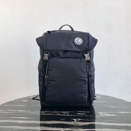 Sac à dos Prada Re-Nylon 2VZ135 noir&gris