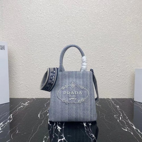 Prada PETIT SAC SHOPPING 1AV333 Bleu