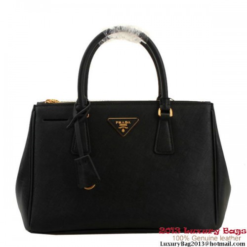 Sac fourre-tout Prada Saffiano 30cm BN1801 - Noir