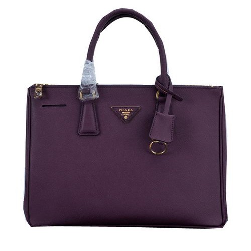 Prada Sac fourre-tout en cuir de veau Saffiano PBN2274 Violet