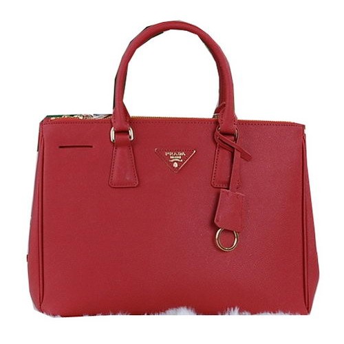 Prada Sac fourre-tout en cuir de veau Saffiano PBN2274 Rouge