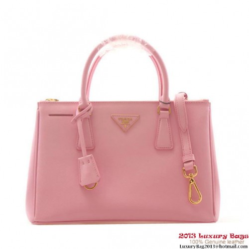 Sac fourre-tout Prada en cuir Saffiano 30cm BN1801 Rose
