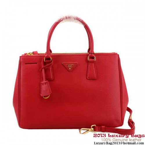 Sac fourre-tout Prada en cuir Saffiano 33CM BN2274 Rouge