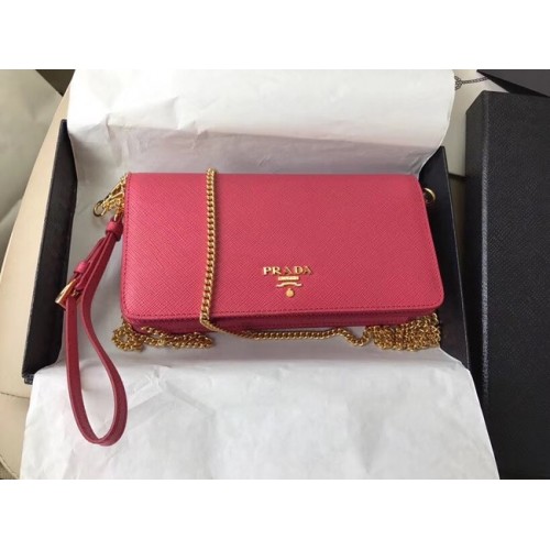 Prada Mini sac en cuir Saffiano 1HZ029 rose