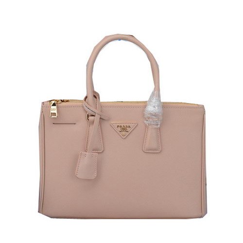 Sac fourre-tout Prada en cuir Saffiano PBN1801 Rose clair