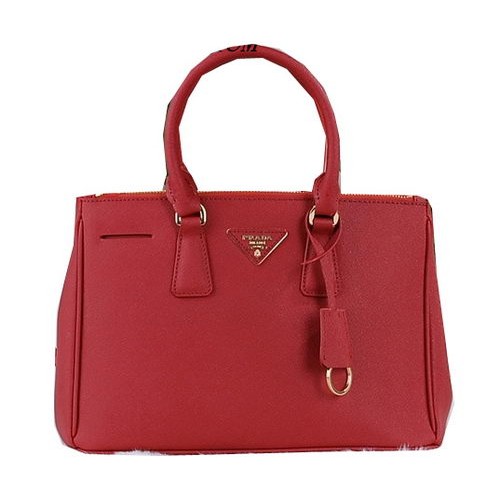 Prada Sac fourre-tout en cuir Saffiano PBN1801 Rouge