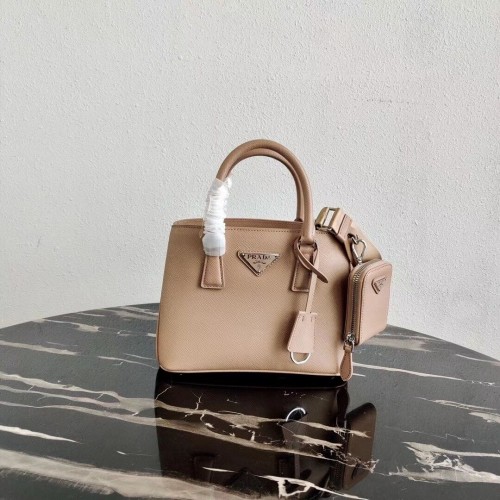 Prada mini-sac en cuir Saffiano 1BA296 rose