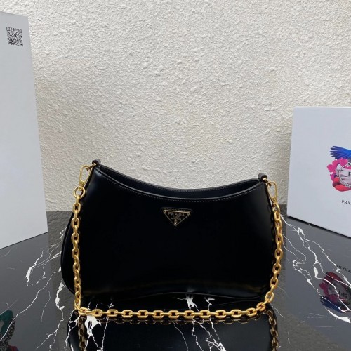 Prada sac à bandoulière en cuir Saffiano 2BC148 noir