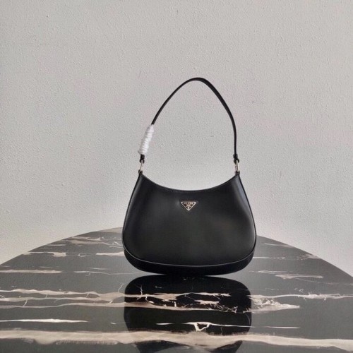Prada sac à bandoulière en cuir Saffiano 2BC499 noir