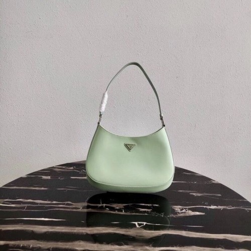 Prada sac à bandoulière en cuir Saffiano 2BC499 vert
