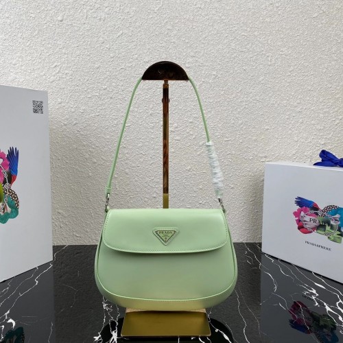Prada sac à bandoulière en cuir Saffiano 2BD311 vert