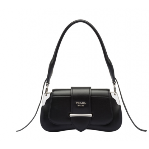 Prada Sidonie sac à bandoulière en cuir 1BD168 noir